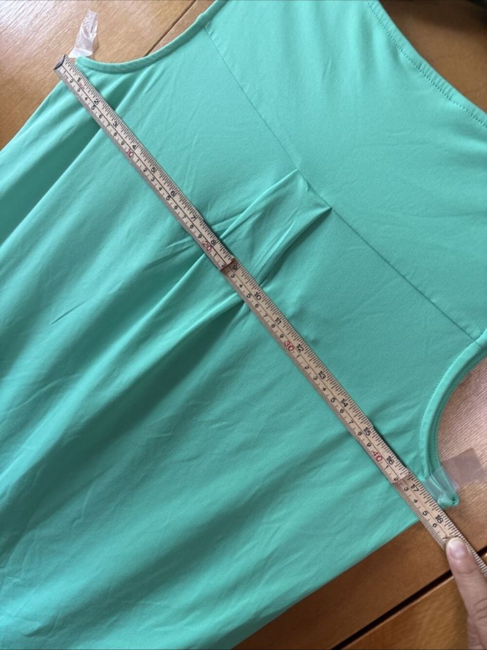 Ellen Tracy Bright Seafoam Sleeveless Top Size S Front Zipper Accents Stretch - Picture 9 of 10